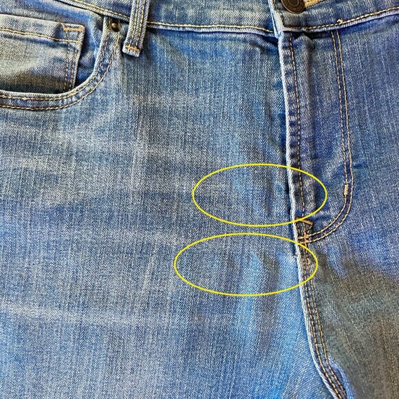 Old Navy Jeans Women's Size 14 LONG Curvy Mid-Rise Medium Wash Stretch - Picture 6 of 8